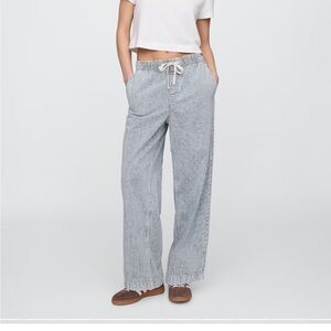 Gap high rise wide leg striped pant